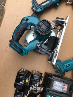 Makita 6 Pièce 18v Lxt Li-ion Combiné Ensemble Jumeau, Sds, Scie, Multi, Torche Fwo