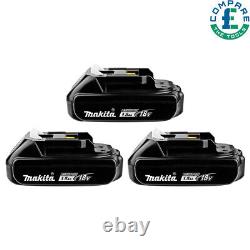 Makita BL1815N 18V LXT 1.5Ah Li-Ion Lot de 3 Batteries Authentiques