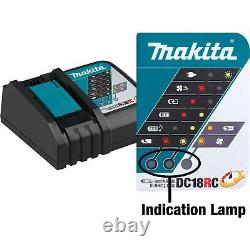 Makita BL1860 18v 2x LXT 6.0ah Batteries au Lithium + Chargeur Rapide Dual Pack DC18RC