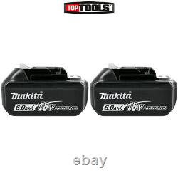 Makita Bl1860b 2 X 18v 6ah Lxt Li-ion Véritable Makstar Batterie Twin Pack
