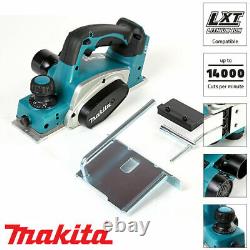 Makita DKP180 LXT 18V Li-Ion Rabot de 82 mm avec 2 batteries de 5 Ah, chargeur et mallette