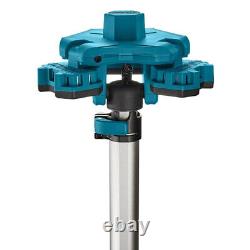 Makita DML814 18V LXT Lampe de chantier à LED sans fil sur trépied à 3 voies avec tête pivotante 3000 lumens