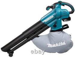 Makita DUB187Z Souffleur Aspirateur à Feuilles Sans Fil à Vitesse Variable 18V LXT Brushless