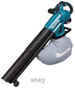 Makita DUB187Z Souffleur Aspirateur à Feuilles Sans Fil à Vitesse Variable 18V LXT Brushless