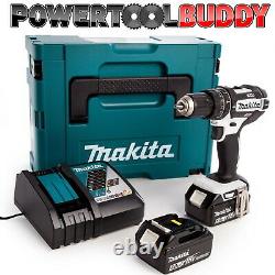 Makita Dhp482rtwj 18v Lxt Li-ion Combi Drill Avec 2 Batteries X 5.0ah & Chargeur