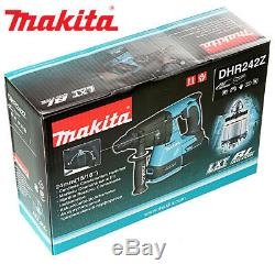 Makita Dhr242z Dhr242 18v Lxt Li-ion Brushless Perforateur Sds + Drill Boîtier Nu