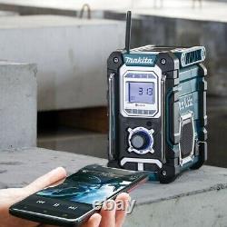 Makita Dmr106 Site Radio Blue Bluetooth Am Fm 7.2- 18v 240v Série Li-ion Lxt G