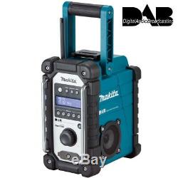 Makita Dmr109 Dab Bleu Job Site Radio Cxt 10.8v Lxt 18v Li-ion + 18v Batterie