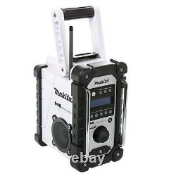 Makita Dmr109w 10,8v/18v Lxt/cxt Li-ion Site D'emploi Radio Corps Blanc Seulement