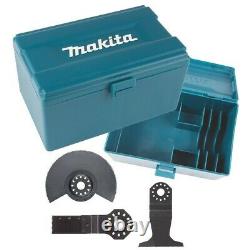 Makita Dtm50z 18v Lxt Li-ion Cordless Multi Tool Bare + 3pc Plonge Set + Boîte