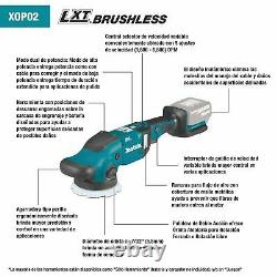 Makita Xop02t 18v Lxt Liion Sans Fil 5 & 6 Dual Action Random Polisher Kit