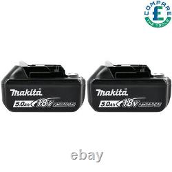 Pack de deux batteries Makita Genuine BL1860 18V LXT Li-ion 6.0Ah