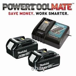 Pack double de batteries Makita Genuine BL1860 18V 6.0ah LXT et chargeur DC18RC 240V