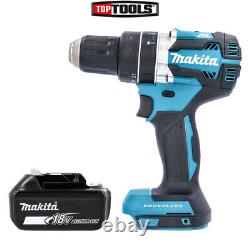 Perceuse combinée sans fil Makita DHP484Z 18 V LXT Li-ion sans balais avec 1 batterie de 5 Ah