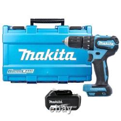 Perceuse visseuse à percussion sans fil Makita DHP483ZJ 18V LXT avec batterie 5Ah et mallette