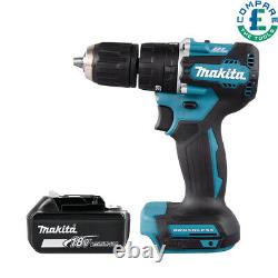 Perceuse-visseuse combinée sans fil Makita DHP487 18V LXT sans balais avec batterie 5,0 Ah