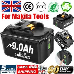 Pour La Batterie Li-ion Makita 18v 9.0ah 6.0ah 5a 8a Lxt Bl1830 Bl1850 Bl1860/chargeur