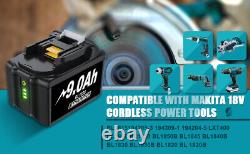 Pour Makita 18 Volts BL1830 LXT Li-ion 9.0Ah/6.0Ah Batterie BL1850B BL1860B BL1840