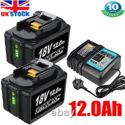 Pour Makita 18V 12Ah 9Ah LXT Batterie Li-ion BL1830 BL1850 BL1860 BL1860B / Chargeur