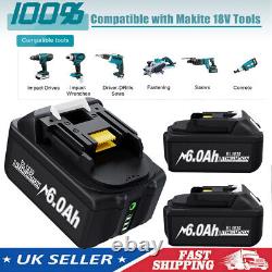 Pour Makita 18V 6Ah LXT Li-ion Batterie BL1830 BL1840 BL1850 BL1860 / Chargeur Double