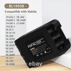 Pour Makita 18V 6Ah LXT Li-ion Batterie BL1830 BL1840 BL1850 BL1860 / Chargeur Double