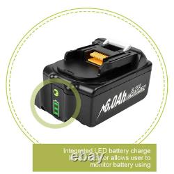 Pour Makita 18V 9.0/12.0Ah Batterie Li-ion LXT BL1830 BL1840 BL1850 BL1860/Chargeur