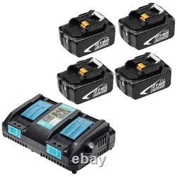 Pour Makita 18v 5.0ah Bl1860b Bl1850b Batterie Sans Fil Li-ion Lxt Bl1830b Chargeur