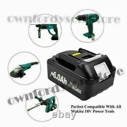 Pour Makita 18v 8.0ah Lxt Li-ion Bl1830 Bl1850 Bl1860 Bl1845 Batterie Ou Chargeur