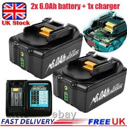 Pour Makita 18v 9.0ah 6.0ah Lxt Batterie Led Bl1830 Bl1850 Bl1860 Chargeur LI Ion