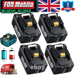 Pour Makita 18v Bl1860 6ah Li-ion Lxt Batterie Bl1830 Bl1840 Bl1850/chargeur/led