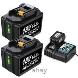 Pour Makita Batterie Li-ion LXT 18V 5.0Ah BL1830 BL1840 BL1850 BL1860/Chargeur Nouveau