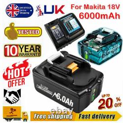 Pour Makita Bl1830 18v 6.0ah Lxt Batterie Li-ion Bl1860 Bl1850 Affichage/chargeur Led