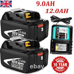 Pour la batterie Makita BL1830 18V 12Ah 8.0Ah 9Ah LXT Li-ion BL1860 1850 Chargeur/LED