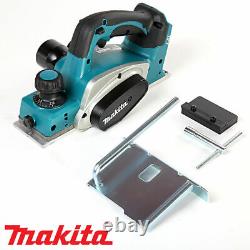 Rabot Makita DKP180 LXT 18V Li-Ion 82mm avec 2 x batteries 6ah, chargeur et étui