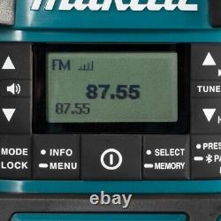 Radio de chantier numérique DAB + Makita DMR056 O 18v LXT avec Bluetooth et lanterne de camping