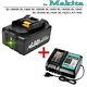 Royaume-uni Pour Batterie Li-ion Makita 18v 5.5ah Lxt Bl1830 Bl1820 Bl1850 Bl1860 / Chargeur