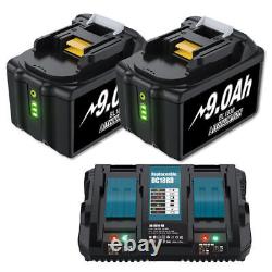 Royaume-Uni pour Makita 18V 9.0Ah 6.0Ah Batterie Li-ion LXT BL1830 BL1850 BL1860 / Chargeur