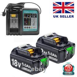Royaume-Uni pour Makita 18V 9.0Ah 6.0Ah LXT Batterie Li-ion BL1830 BL1850 BL1860 / Chargeur