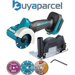 Scie à tronçonner compacte Makita DMC300Z 18V LXT sans balai 76mm + 3 lames + extension de poussière