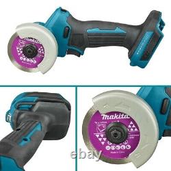 Scie à tronçonner compacte Makita DMC300Z 18V LXT sans balai 76mm + 3 lames + extension de poussière