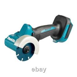 Scie à tronçonner compacte Makita DMC300Z 18V LXT sans balai 76mm + 3 lames + extension de poussière