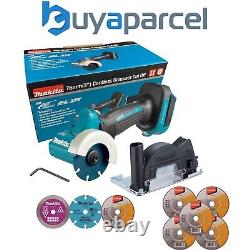 Scie à tronçonner compacte sans balai Makita DMC300Z 18V LXT 76mm + 9 lames inc carbure