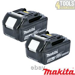Véritable Makita Bl1850 Twin Pack 18v 5.0ah Lxt Batterie Li-ion Avec Étoile
