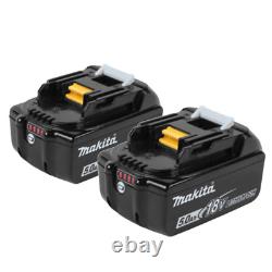 Véritable Makita Bl1850b 18v 5.0ah Lxt Li-ion Batterie Twin Pack Protection De Circuit