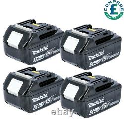 Véritable batterie Makita BL1850 18V 5.0Ah Li-ion LXT Makstar Pack de 4 en stock au Royaume-Uni