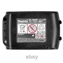 Véritable batterie Makita BL1860 18V 6.0Ah Li-Ion LXT Makstar Royaume-Uni