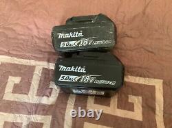 Véritables batteries Makita BL1850B TWIN PACK 18v 5.0ah LXT Li-ion avec étoile