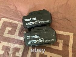 Véritables batteries Makita BL1850B TWIN PACK 18v 5.0ah LXT Li-ion avec étoile